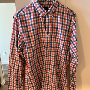 J. Crew Red and Blue Plaid Button Down Shirt